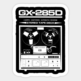 AKAI gx285 Reel to Reel Tape Recorder White Sticker